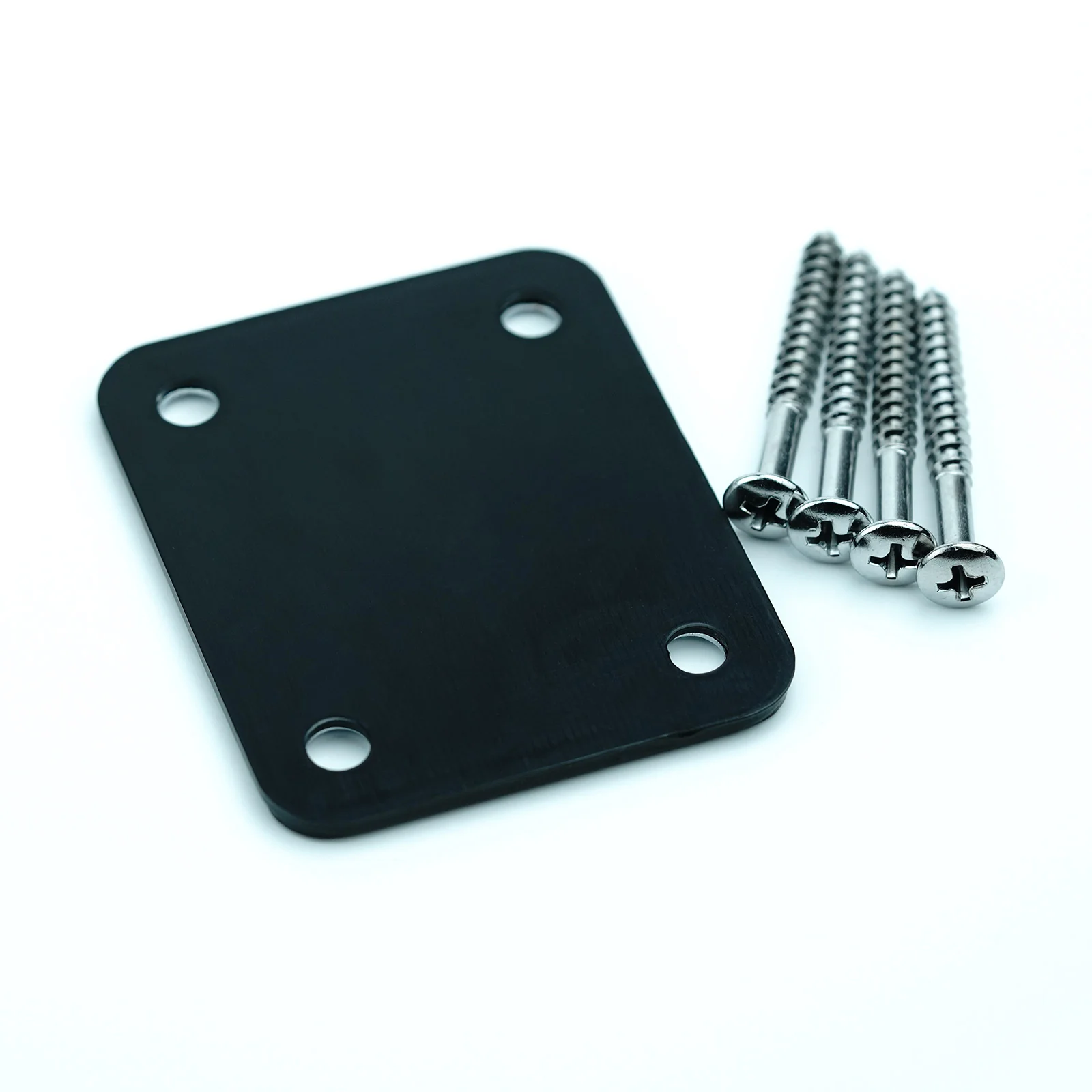 R-1001 Neck Plate 4 Holes For FD Strat TL Guitar or Bass Chrome Replacement - Image 6