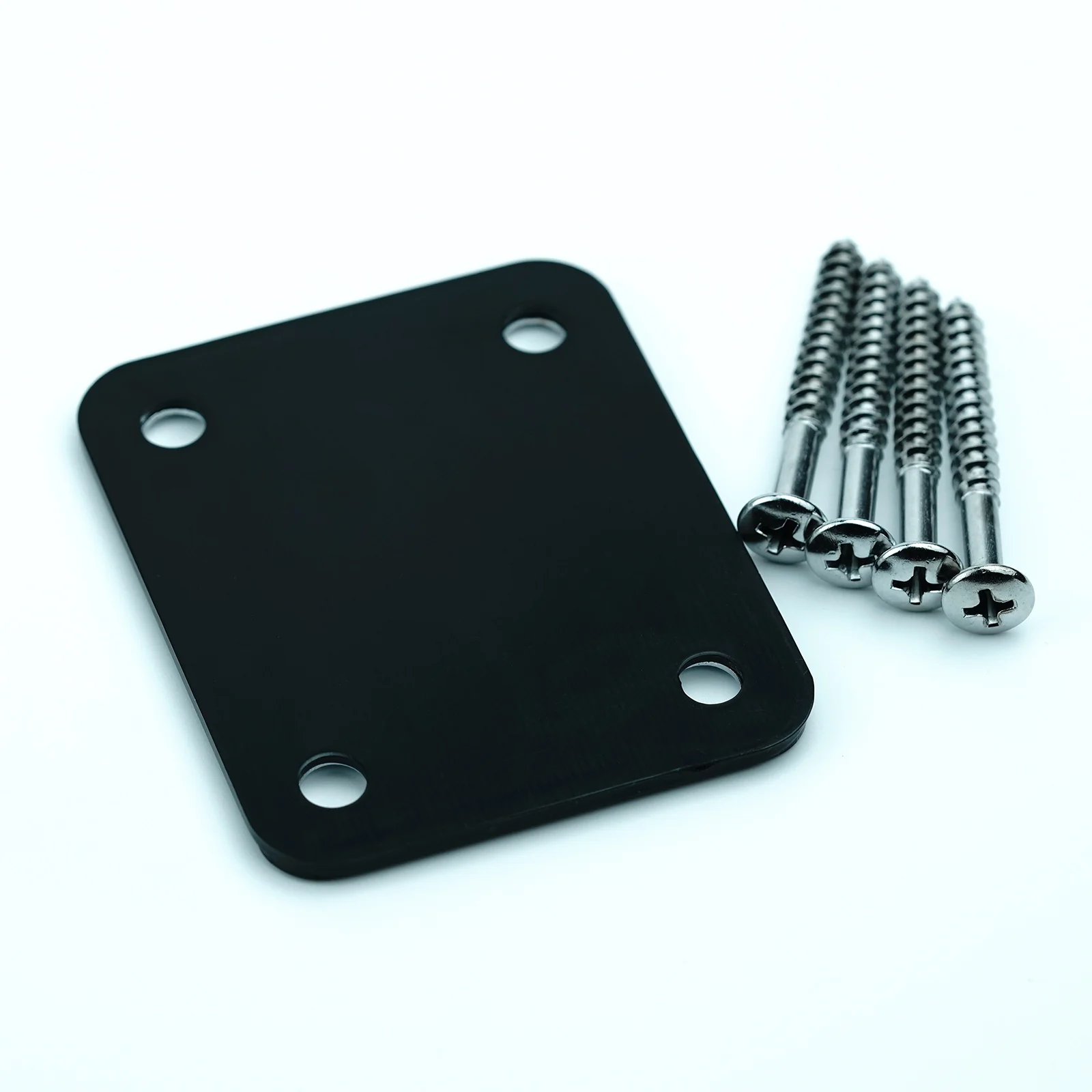 R-1001 Neck Plate 4 Holes For FD Strat TL Guitar or Bass Chrome Replacement - Image 7