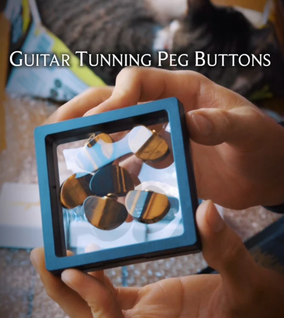 Guyker TB-008 Guyker Tuning Peg Buttons Brown for 3R3L Tuners - Image 3