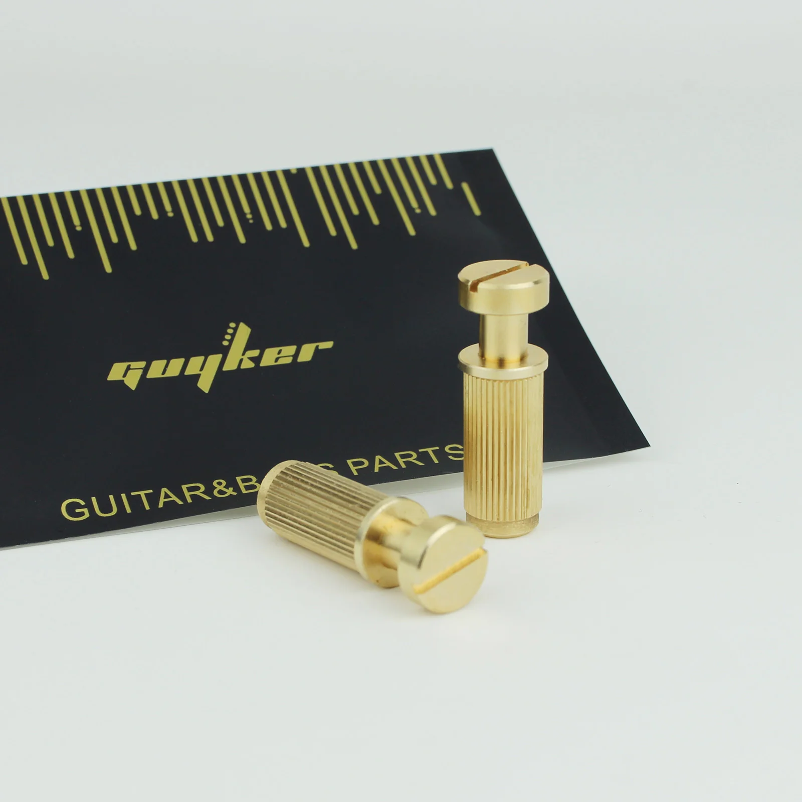 Guyker LZ001 Steel Brass Guitar Standard Bridge Pivot Screws Bridge Studs Mounting Bolt Screw - Image 3