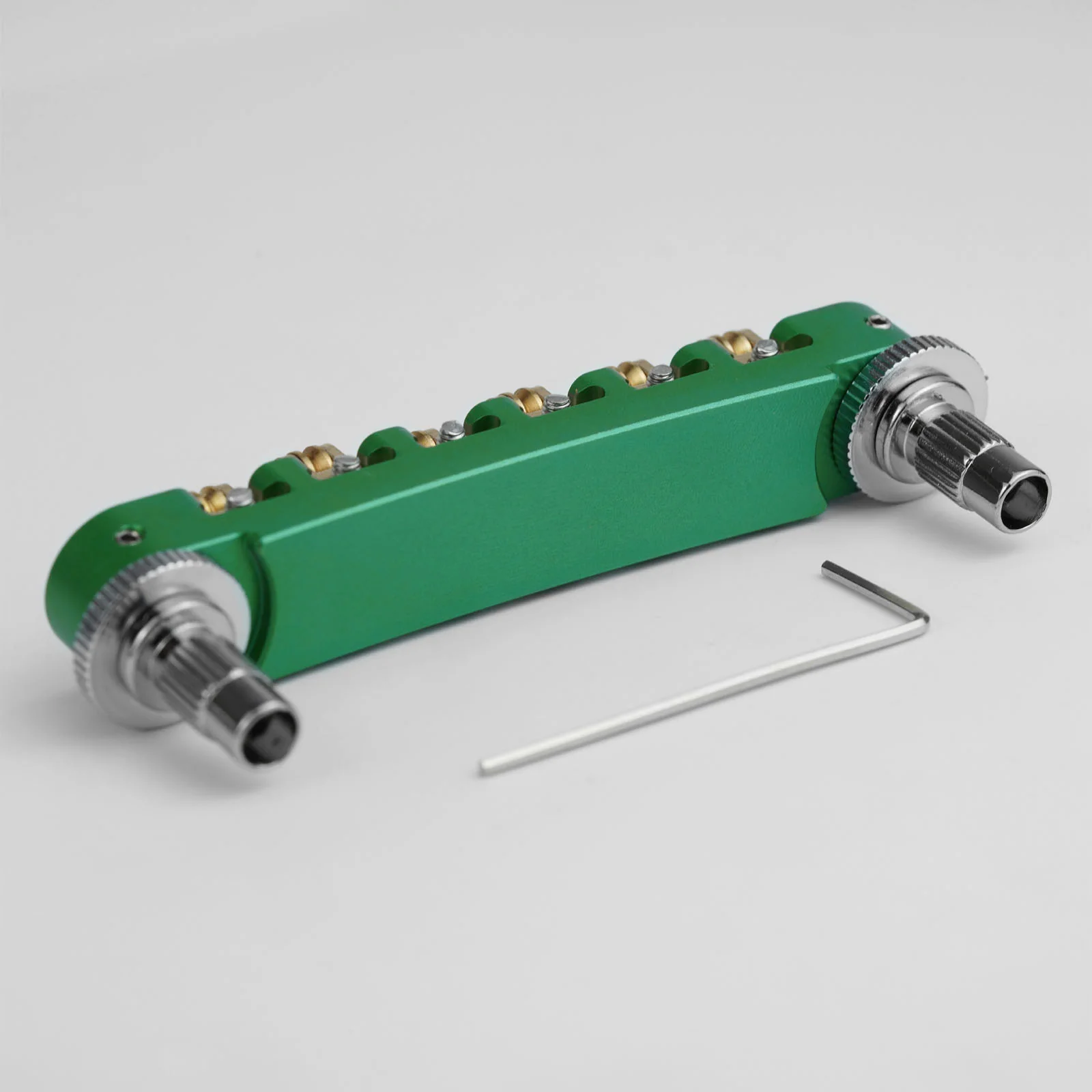 Guyker GMA-010 CNC Machined Adjustable Locking Roller Bridge Aluminum Alloy Body Brass Rollers - Image 14